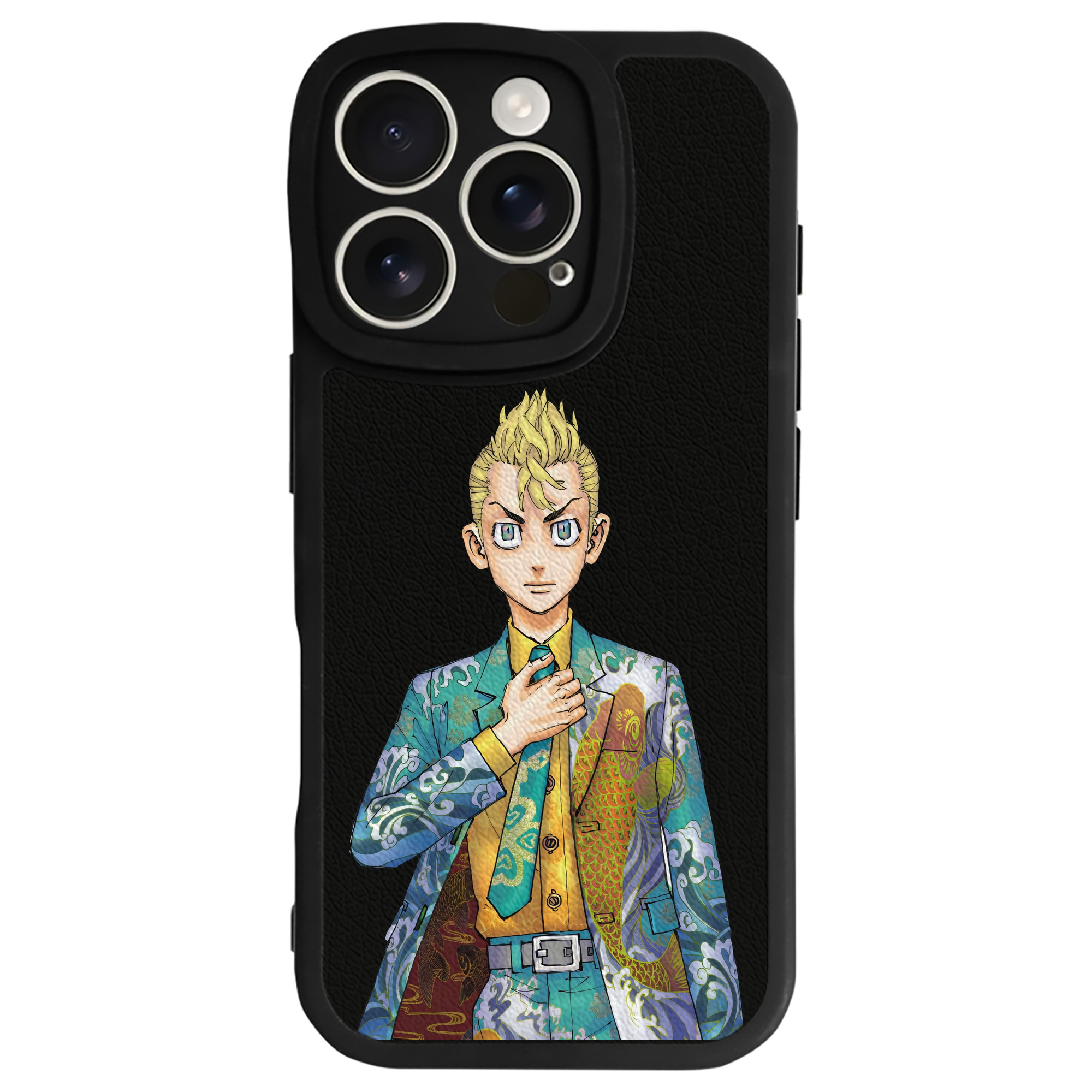 （画像用） 東京リベンジャーズ Tokyo Revengers 【iPhone 16シリーズ対応】シリコンスマホケース（レザー調） 材質：シリコン